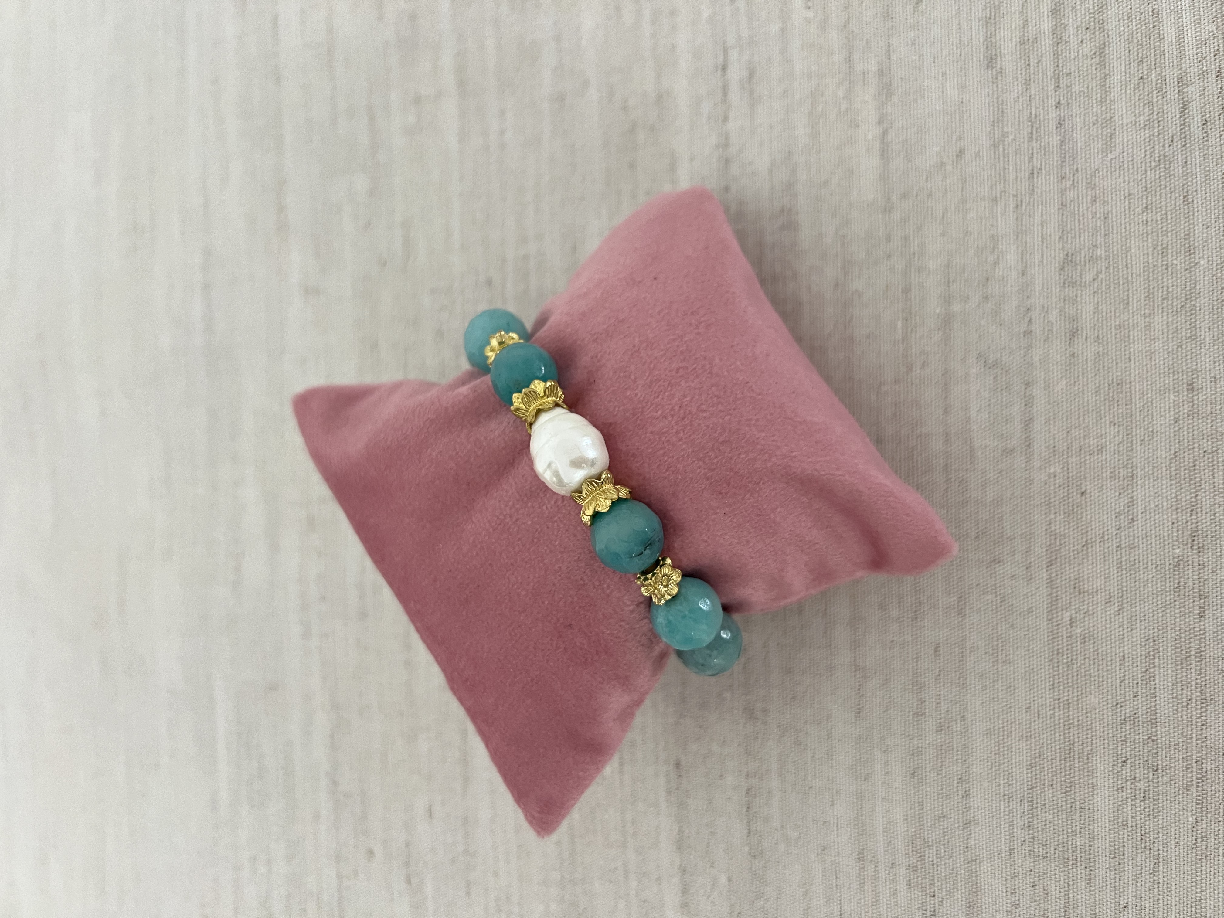 Pulseira de pedras naturais