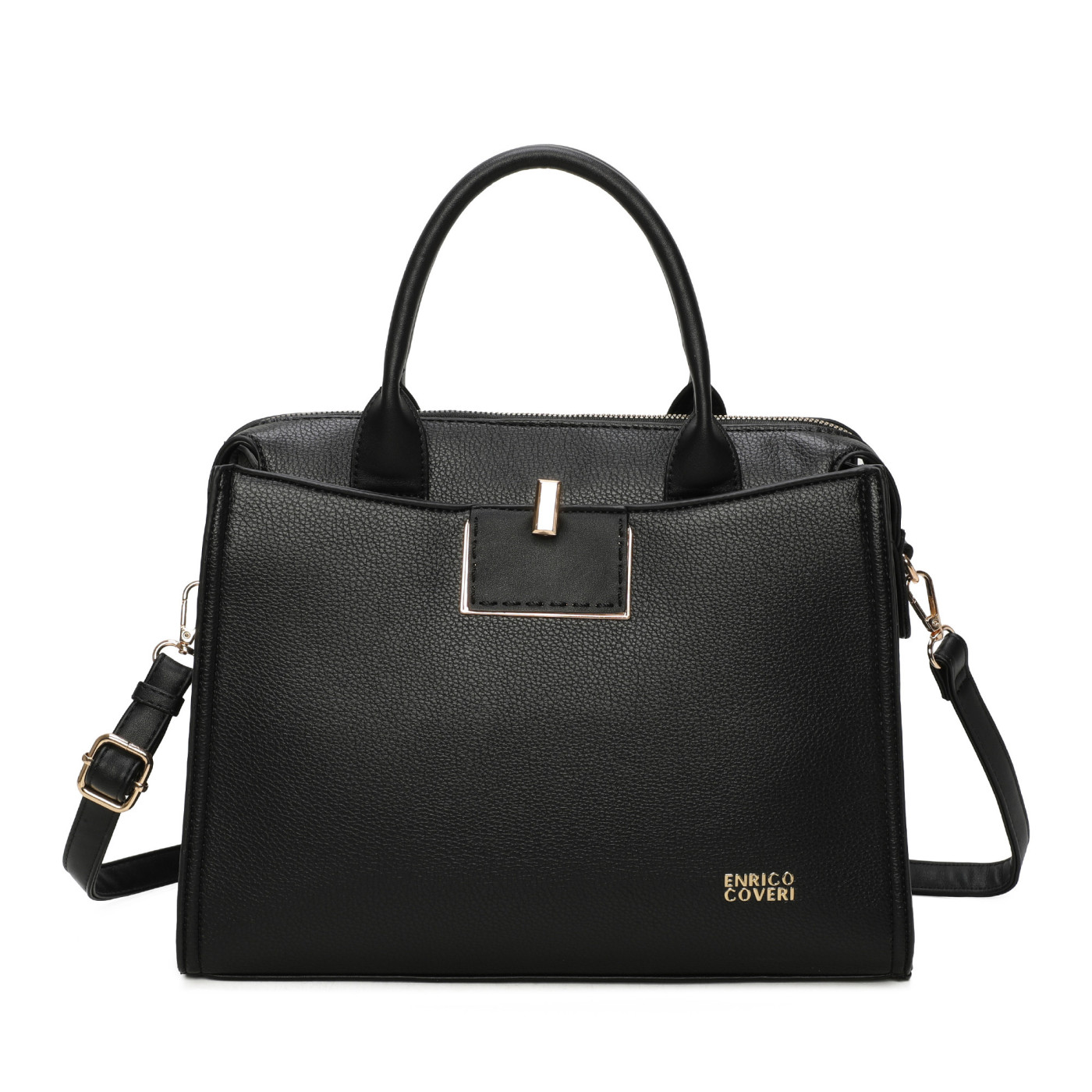 MALA SHOPPER COM DETALHE DOURADO