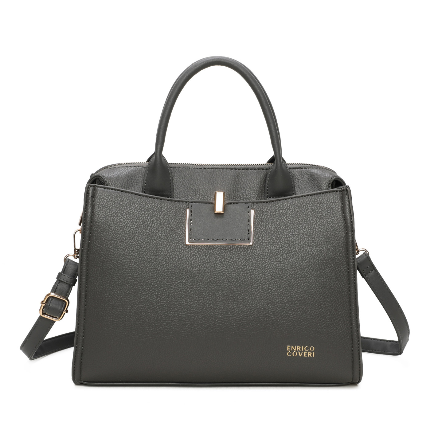 MALA SHOPPER COM DETALHE DOURADO