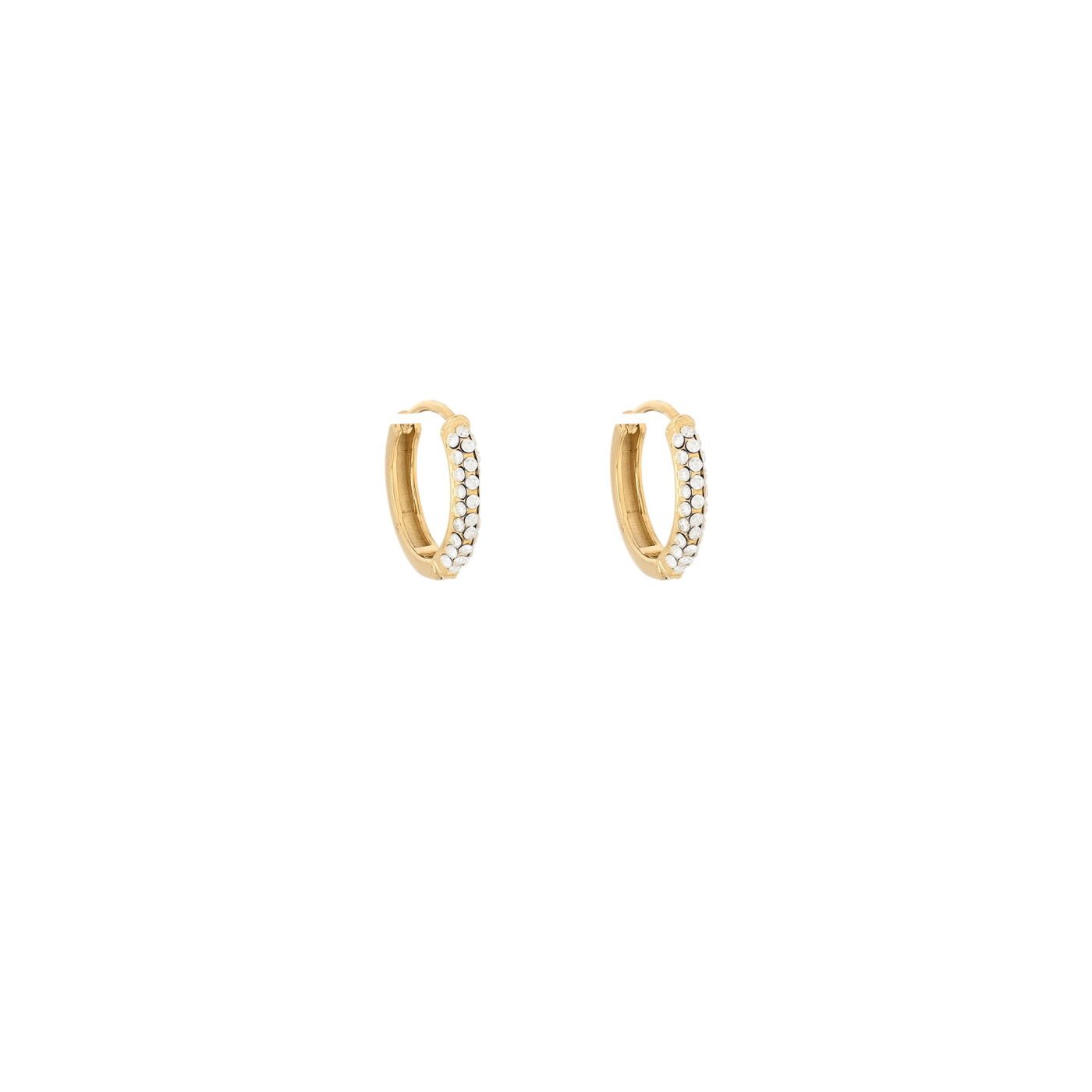 ARGOLAS DELICATE AÇO COM ZIRCÔNIAS