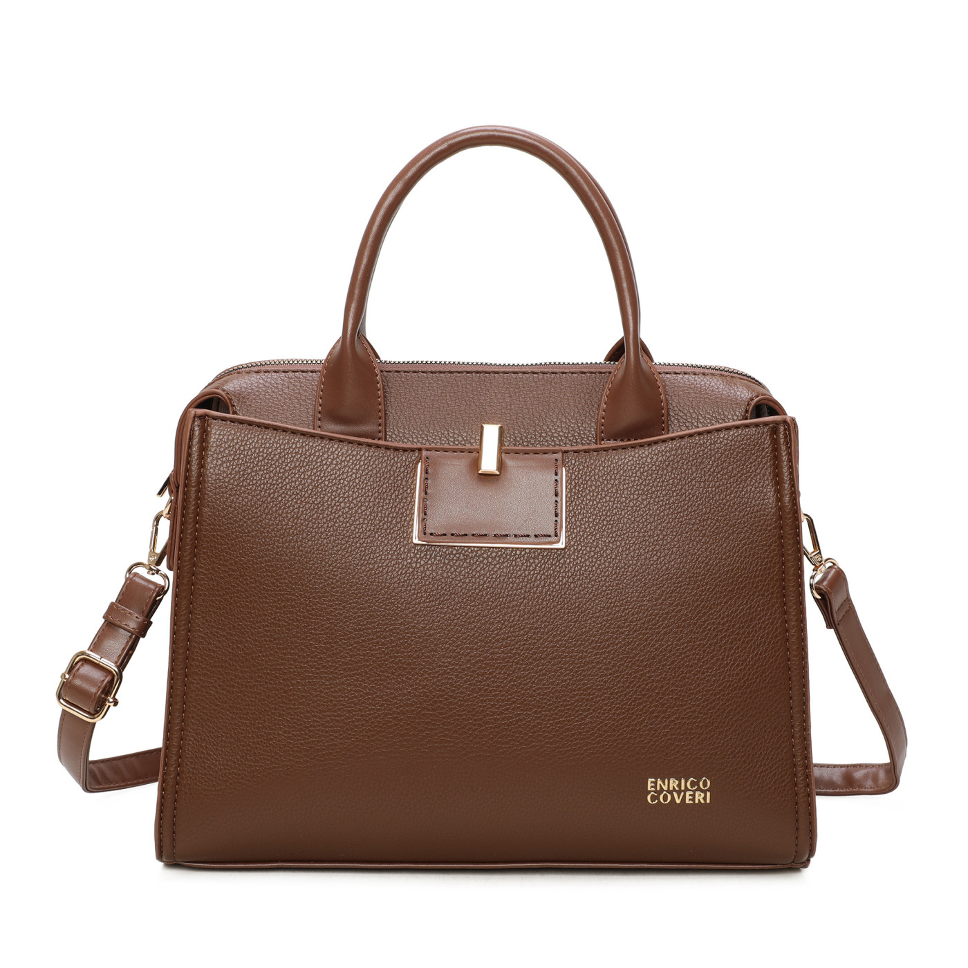 MALA SHOPPER COM DETALHE DOURADO