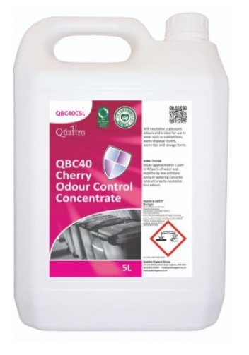 Quattro QBC40 Cherry Odour Control Concentrate 5L