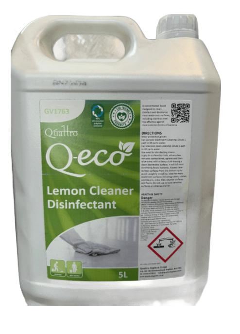 Q-Eco Lemon Cleaner Disinfectant 5L