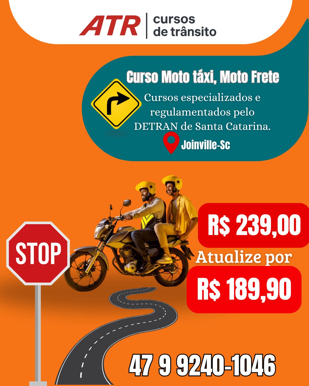 Curso Motofrete/Moto-táxi 