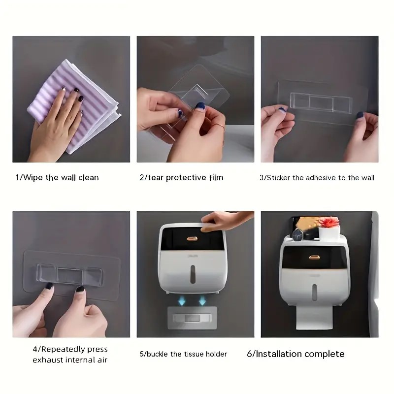 Wall-Mounted Toilet Paper Holder