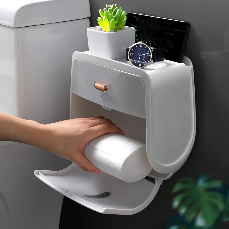 Wall-Mounted Toilet Paper Holder