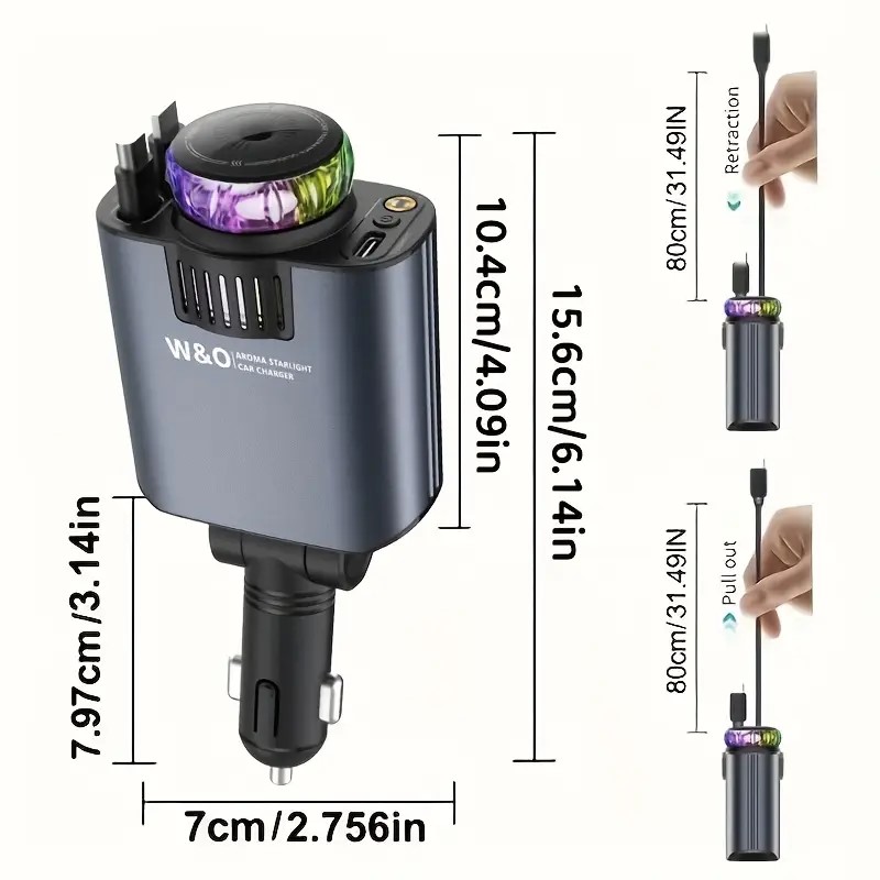W&O Aroma Steamer Car Charger