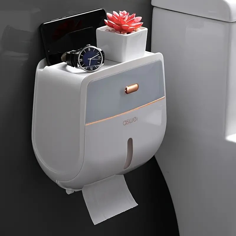 Wall-Mounted Toilet Paper Holder