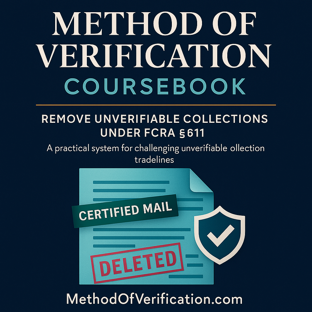 Method of Verification Masterclass & Letters Pack