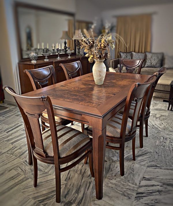 Elegant Wooden Dining Table Set