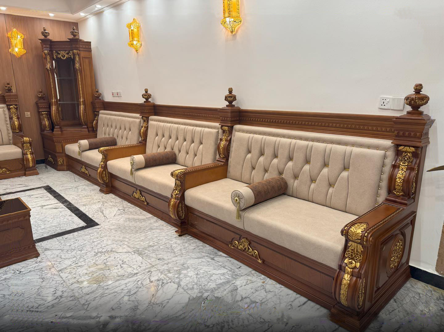 Antique Wooden Sofa Set