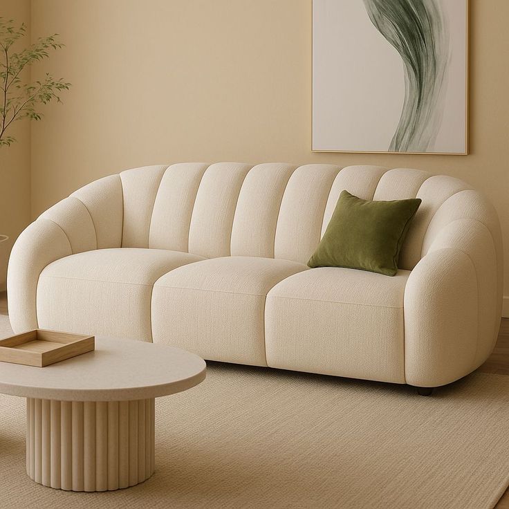 Modern Cream Sofa