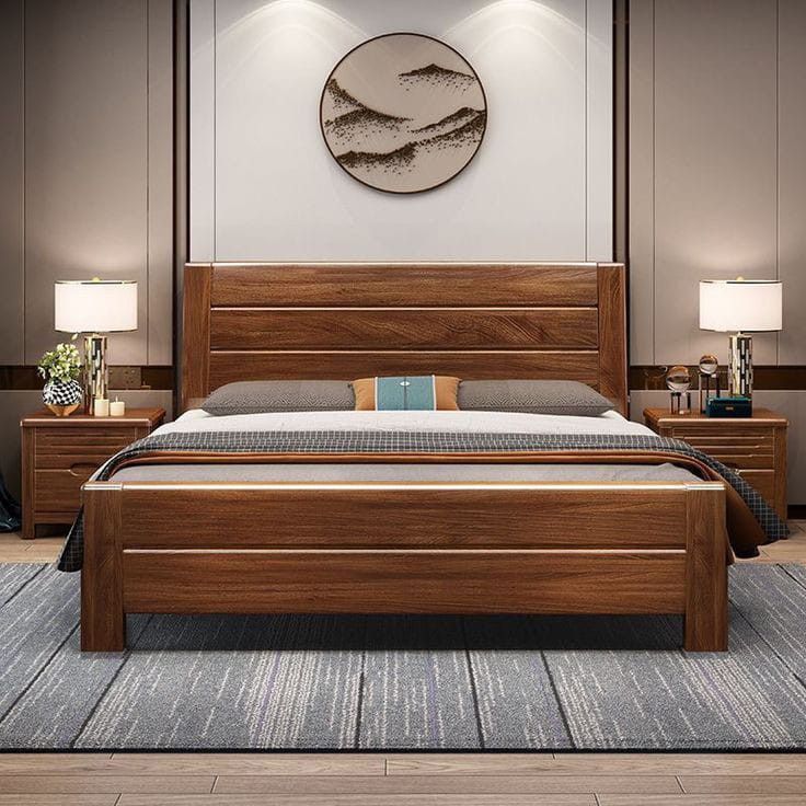 Modern Wooden Bed Frame