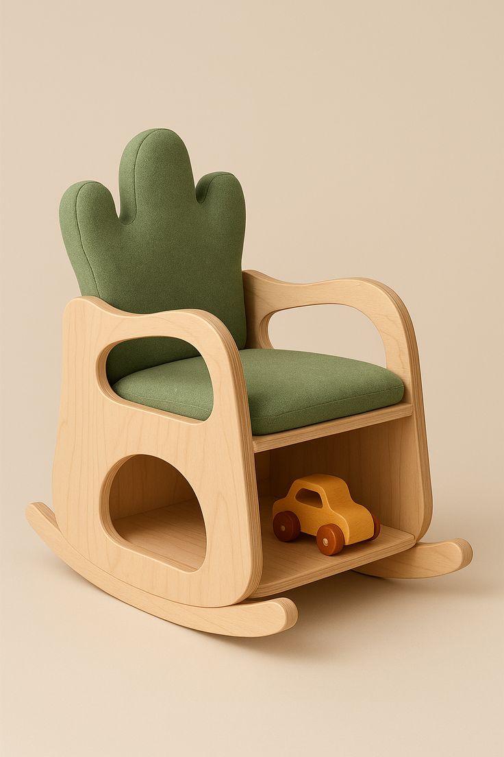 Kids Wooden Rocking Chair