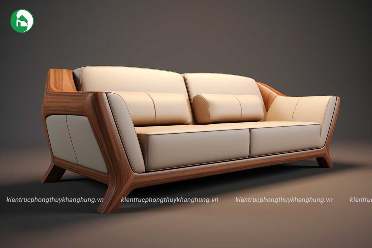 Modern Wooden Frame Sofa