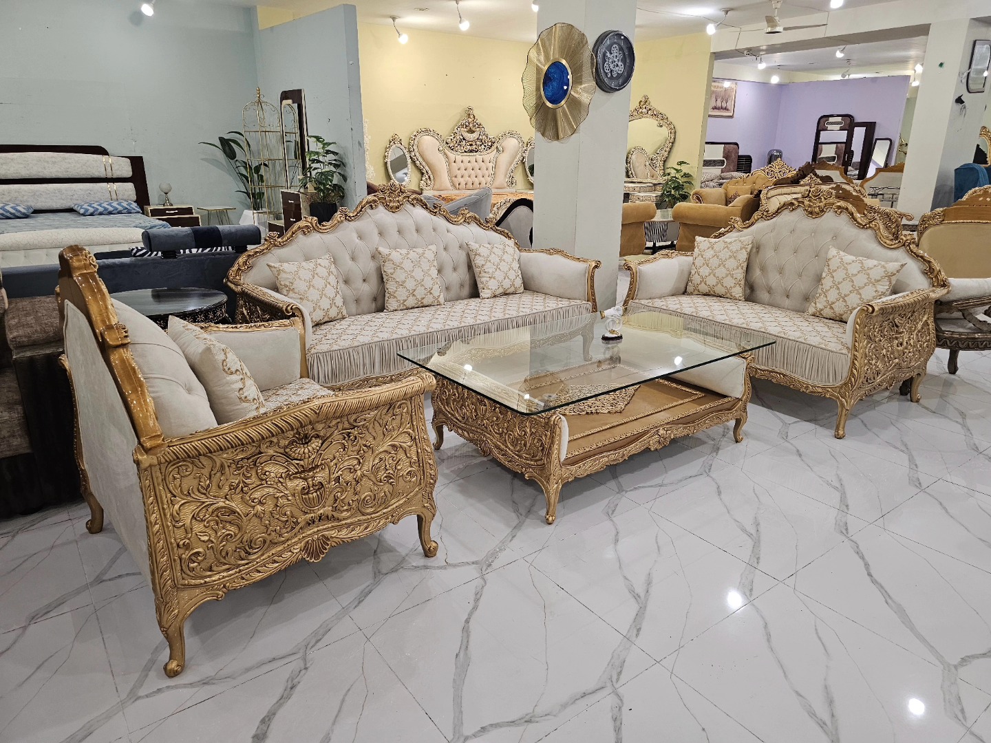 Luxury Ornate Sofa Set