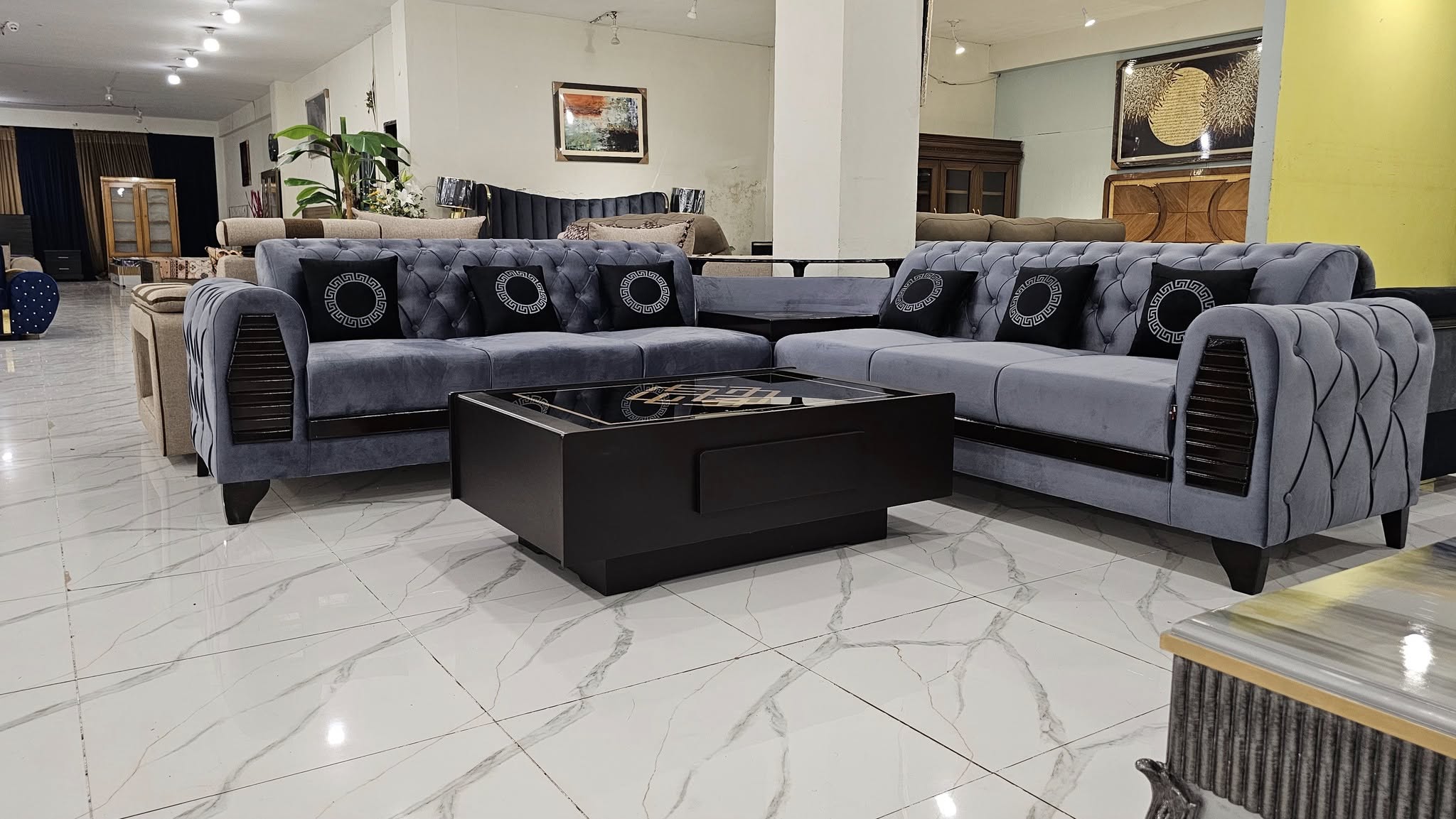 Modern L-shaped Sofa Set