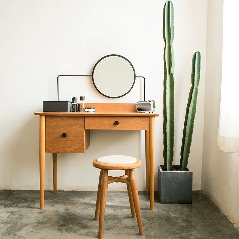 Wooden Vanity Table Set