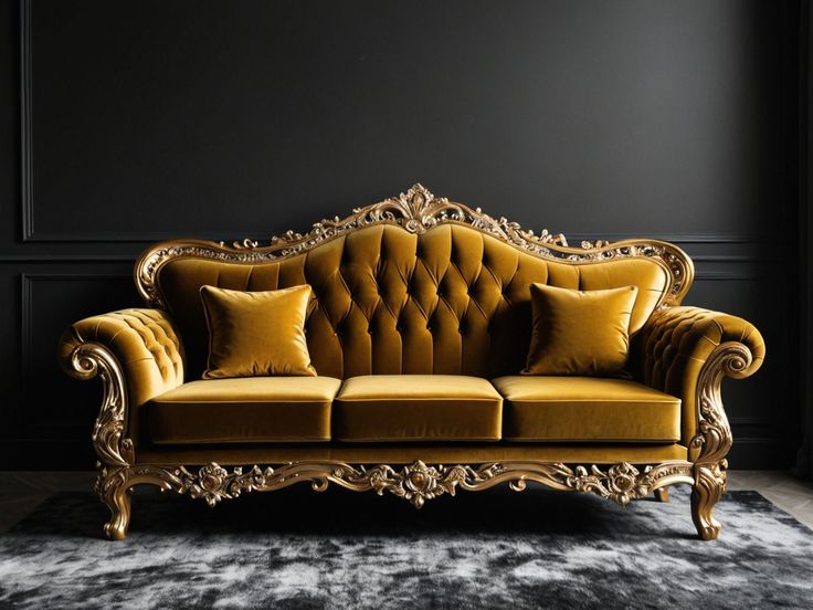 Vintage Ornate Sofa