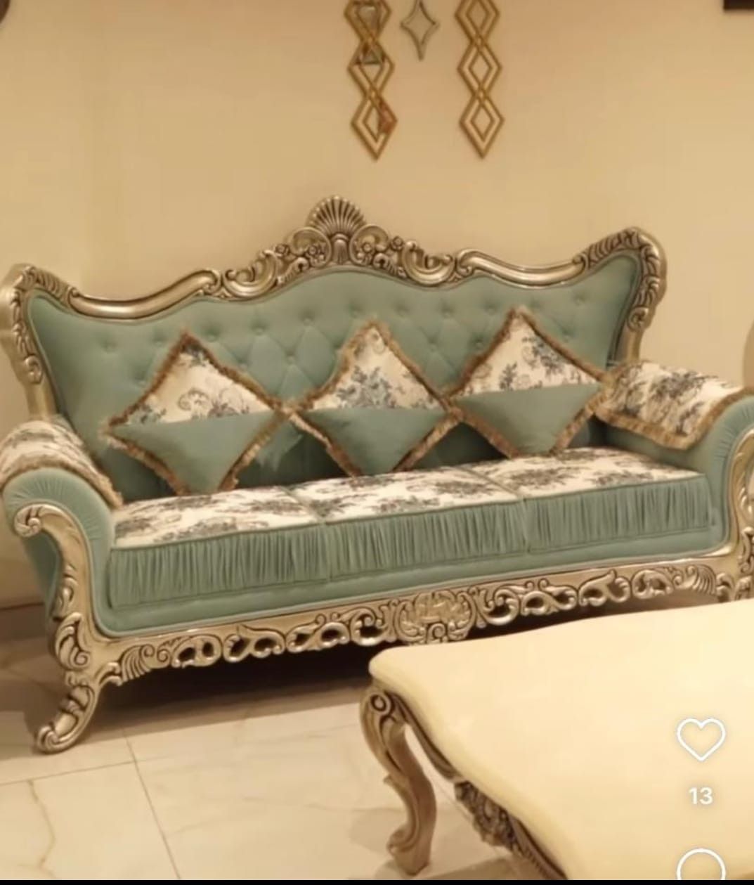 Vintage Ornate Sofa