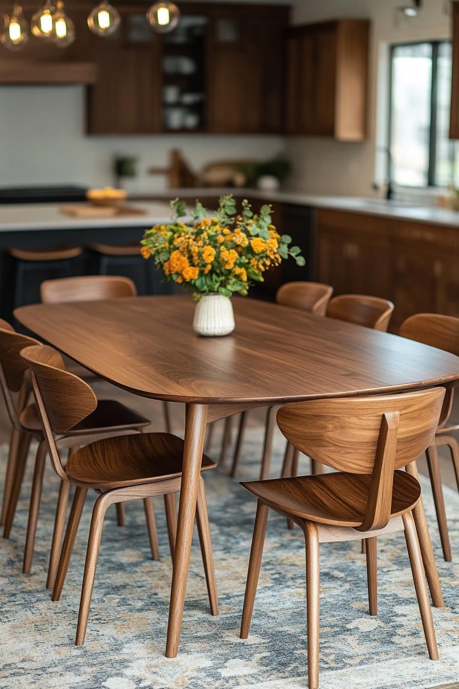 Modern Wooden Dining Set