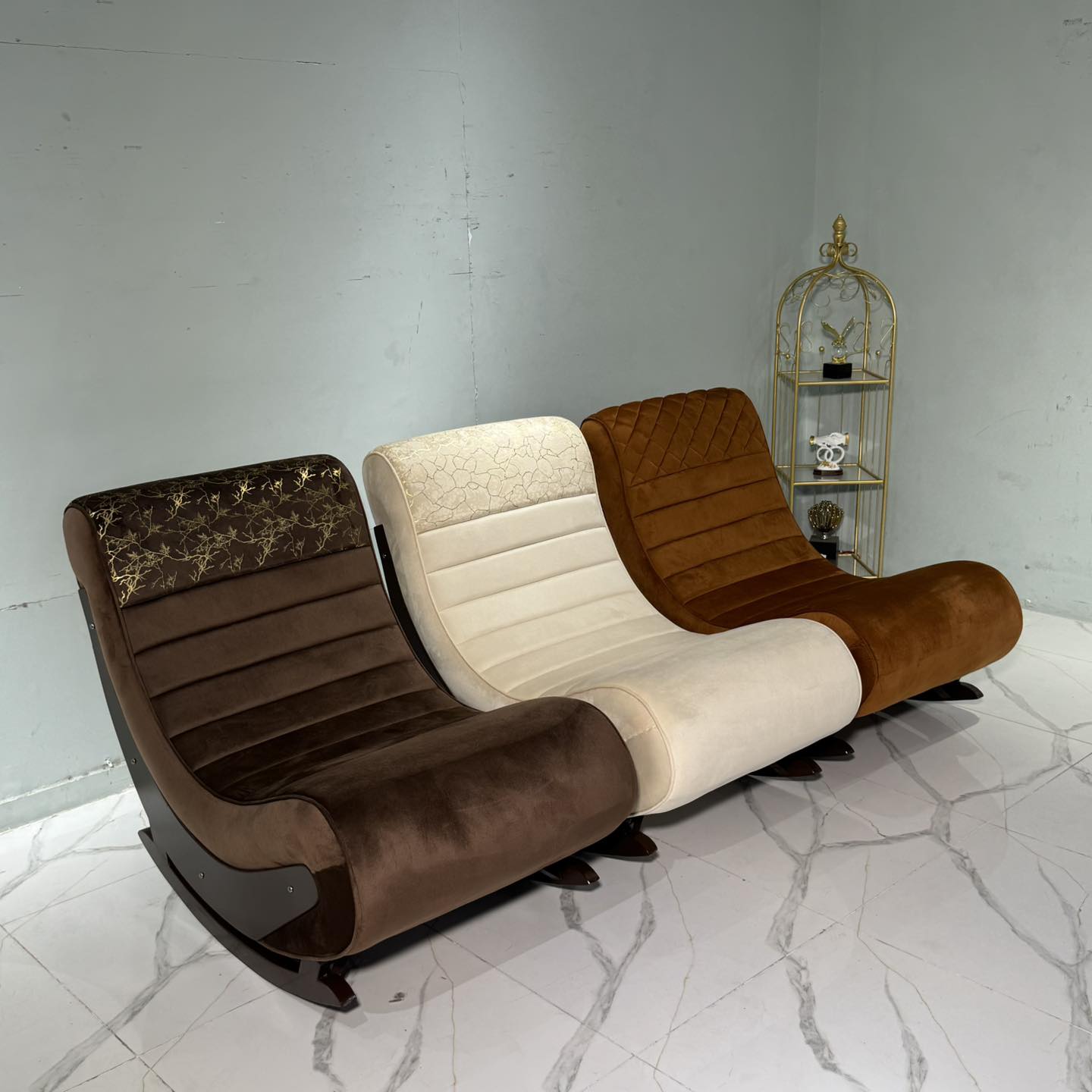 Set of Three Modern Rocking Chairs
