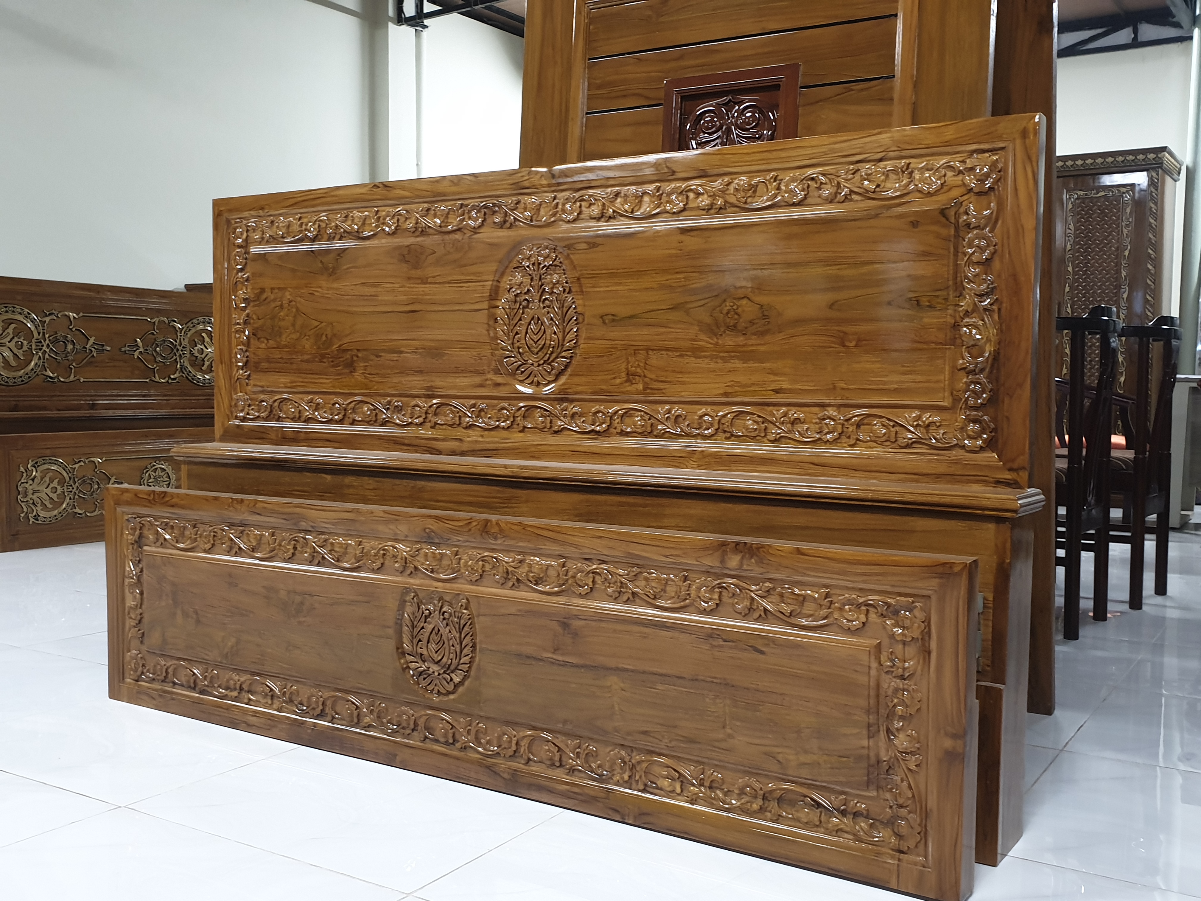 Handcrafted Wooden Bed Frame