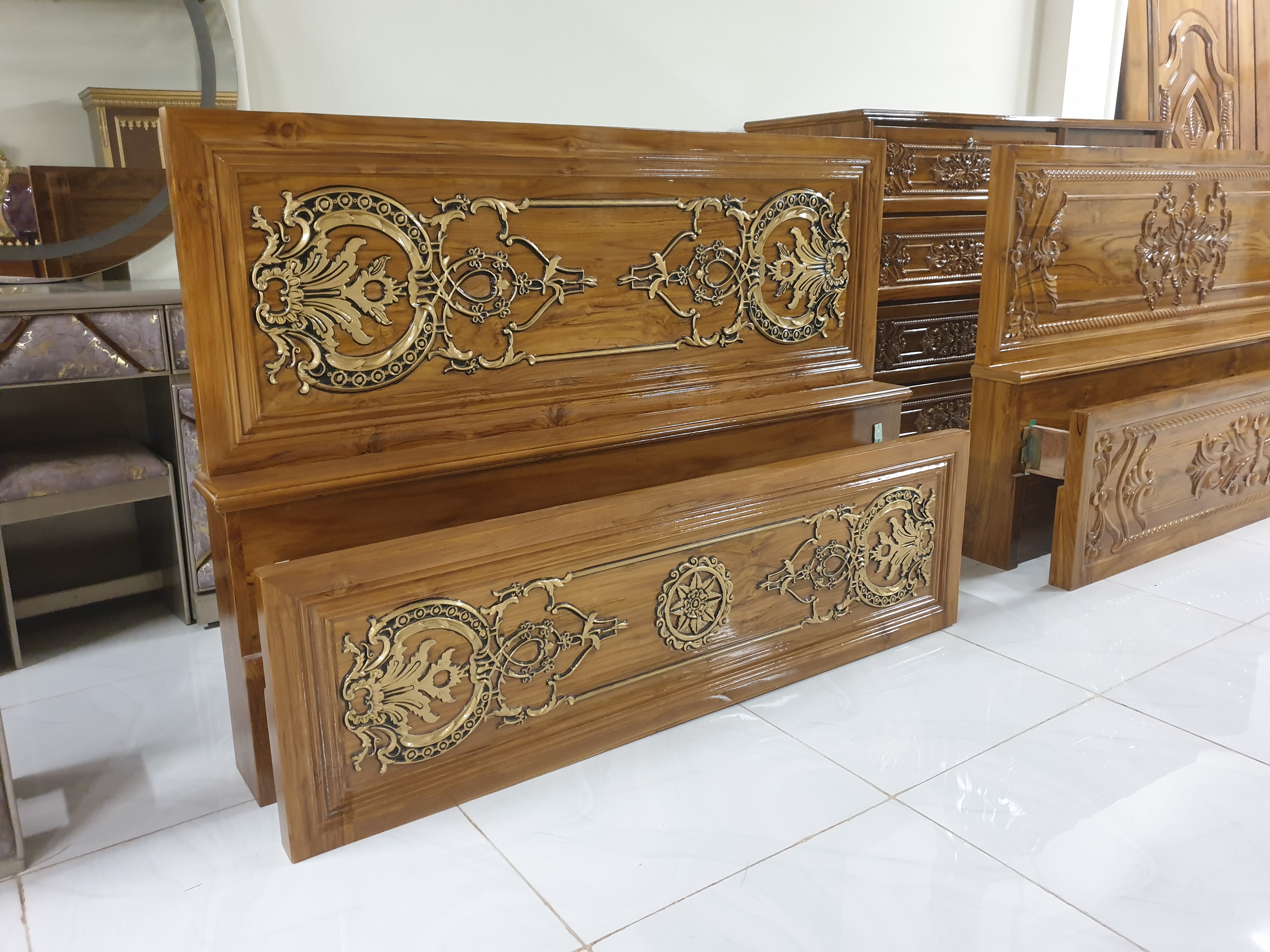 Handcrafted Wooden Bed