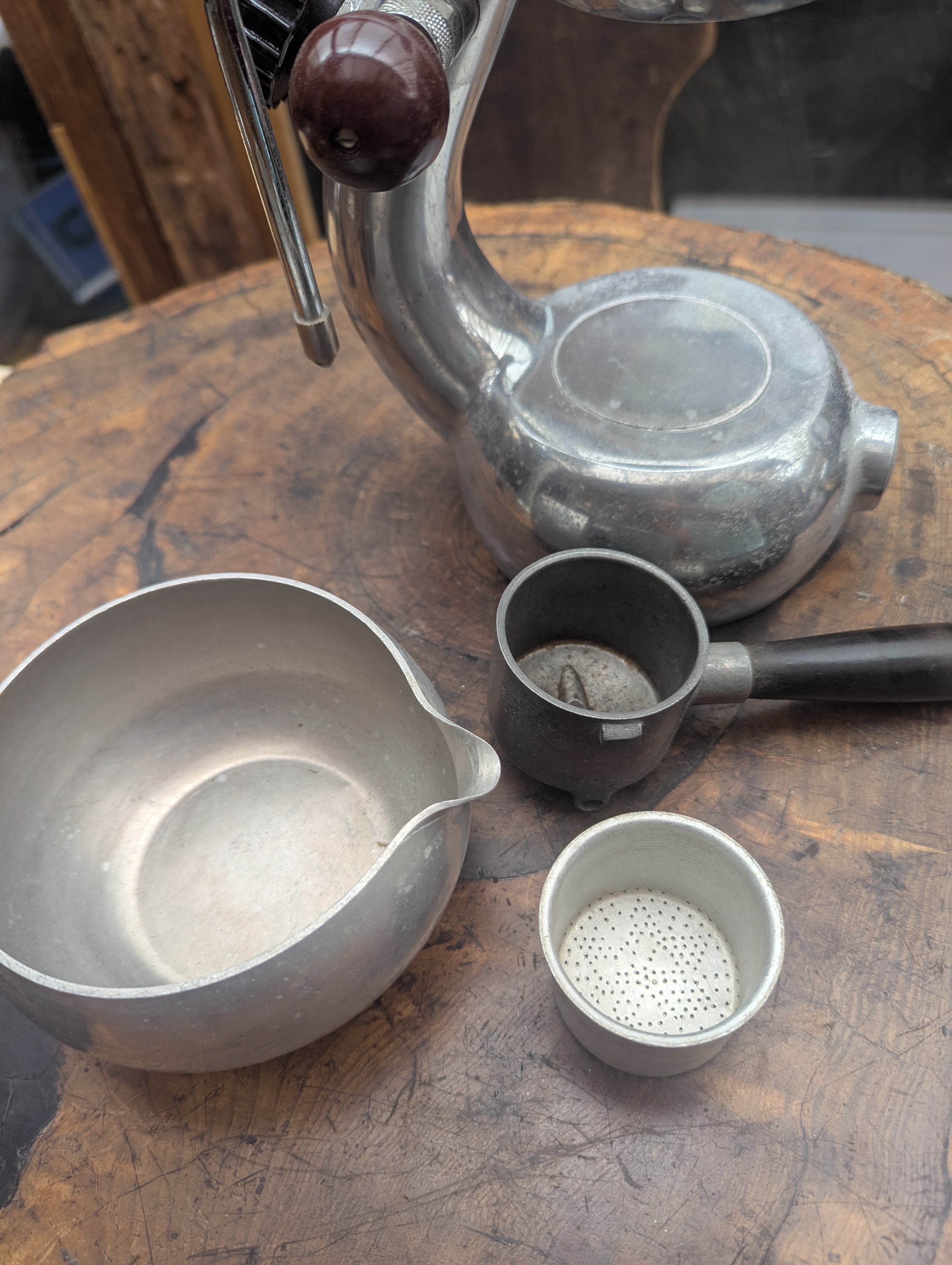 Atomic Espresso Maker, Polished Aluminum