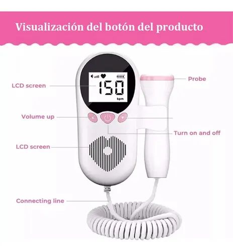 Monitor de latidos fetales portátil