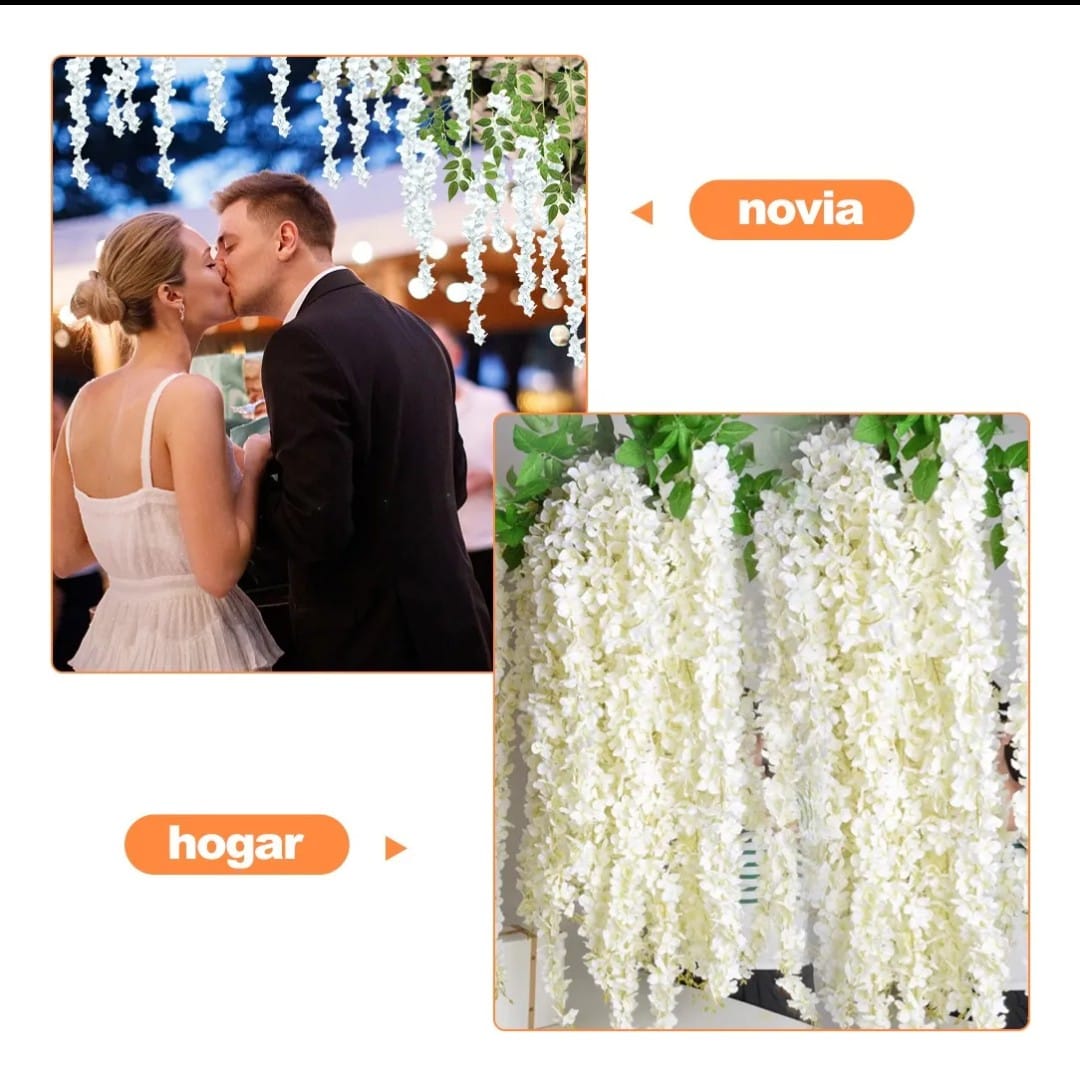 Guirnaldas de flores artificiales