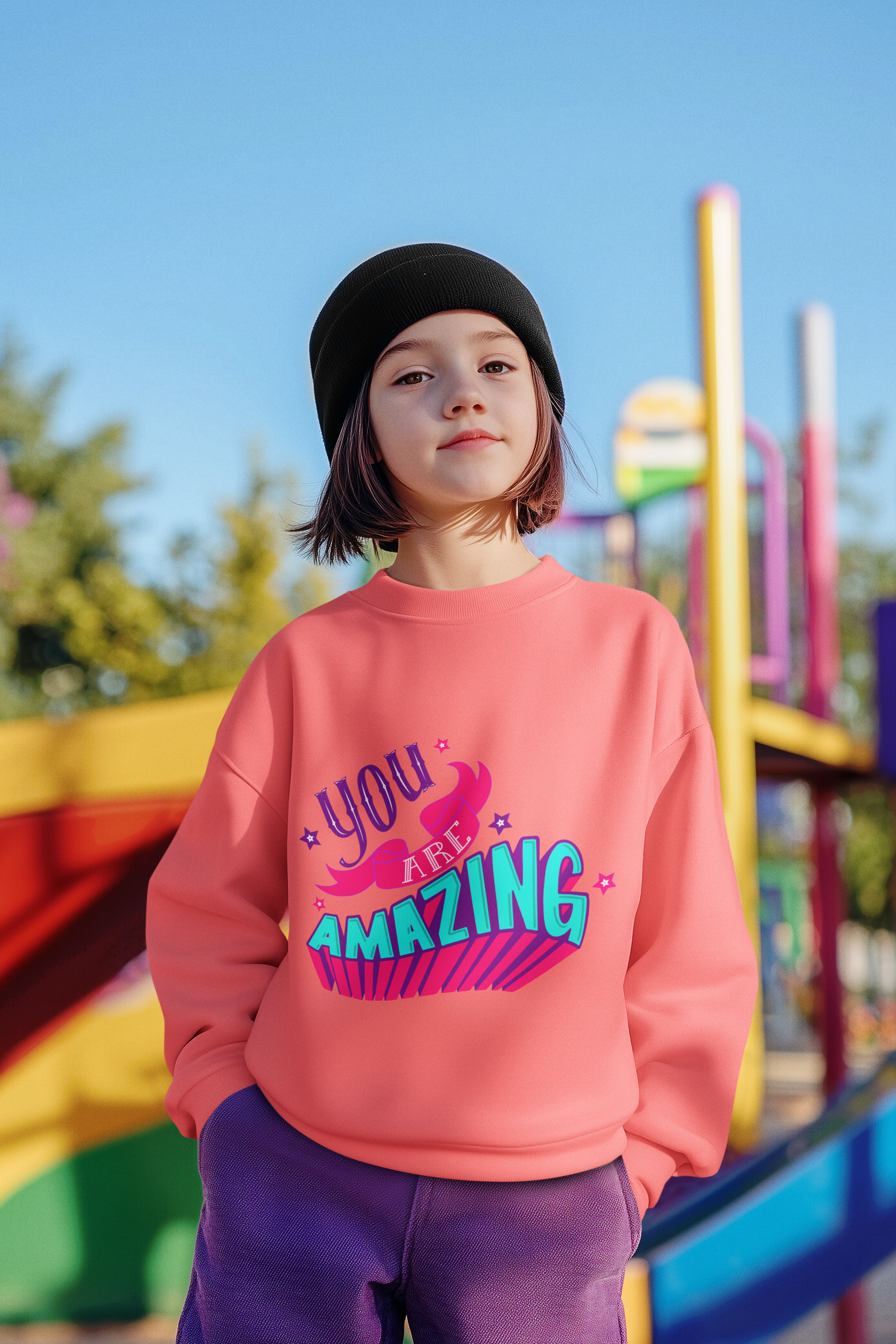 You Are Amazing Kids' Sweatshirt