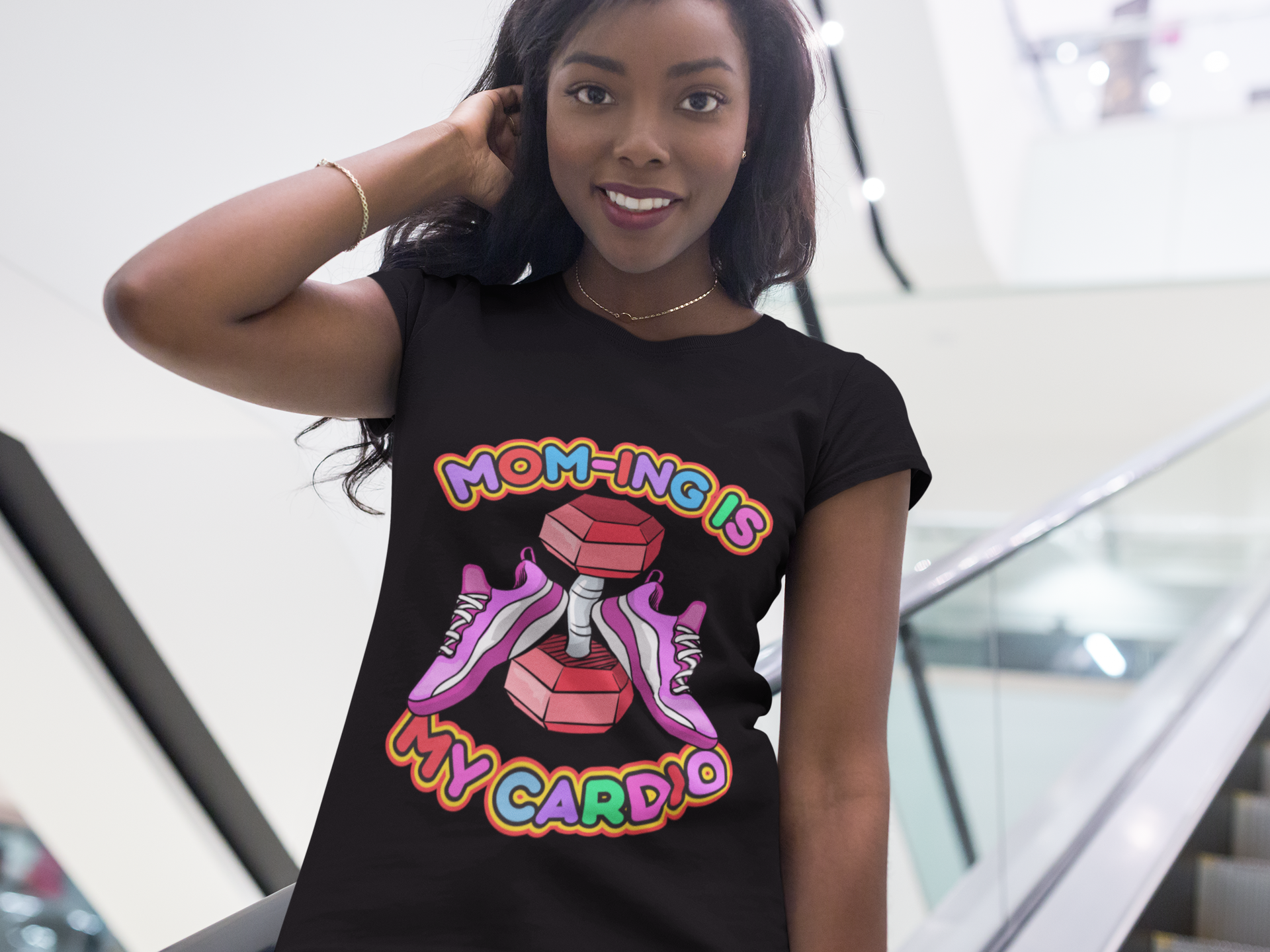Mom-ing Is My Cardio T-shirt