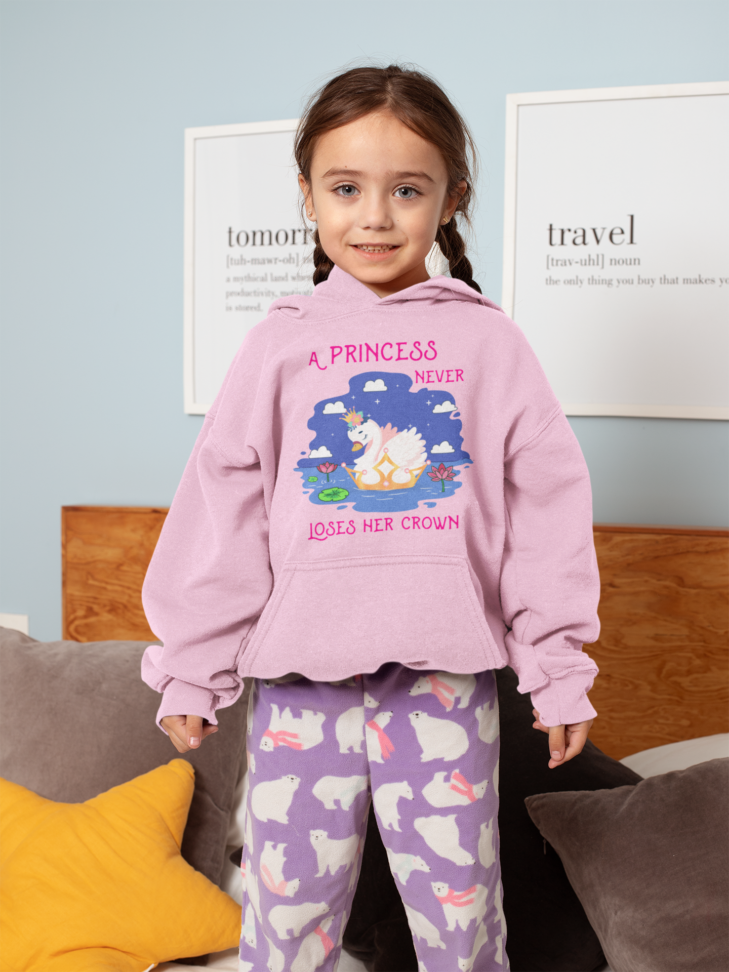 Purple Princess Hoodie for Kids