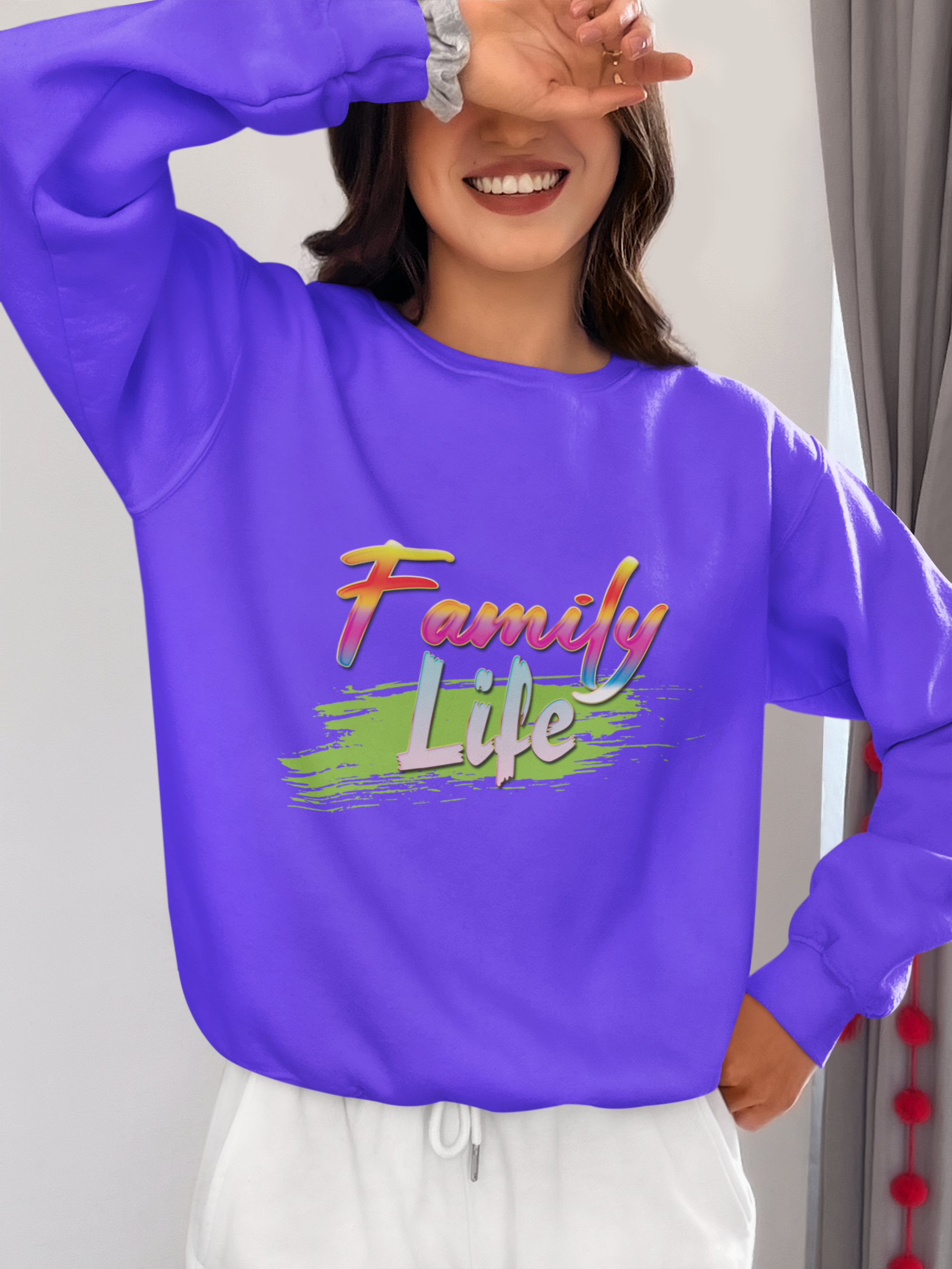 Family Life Graphic Sweatshirt