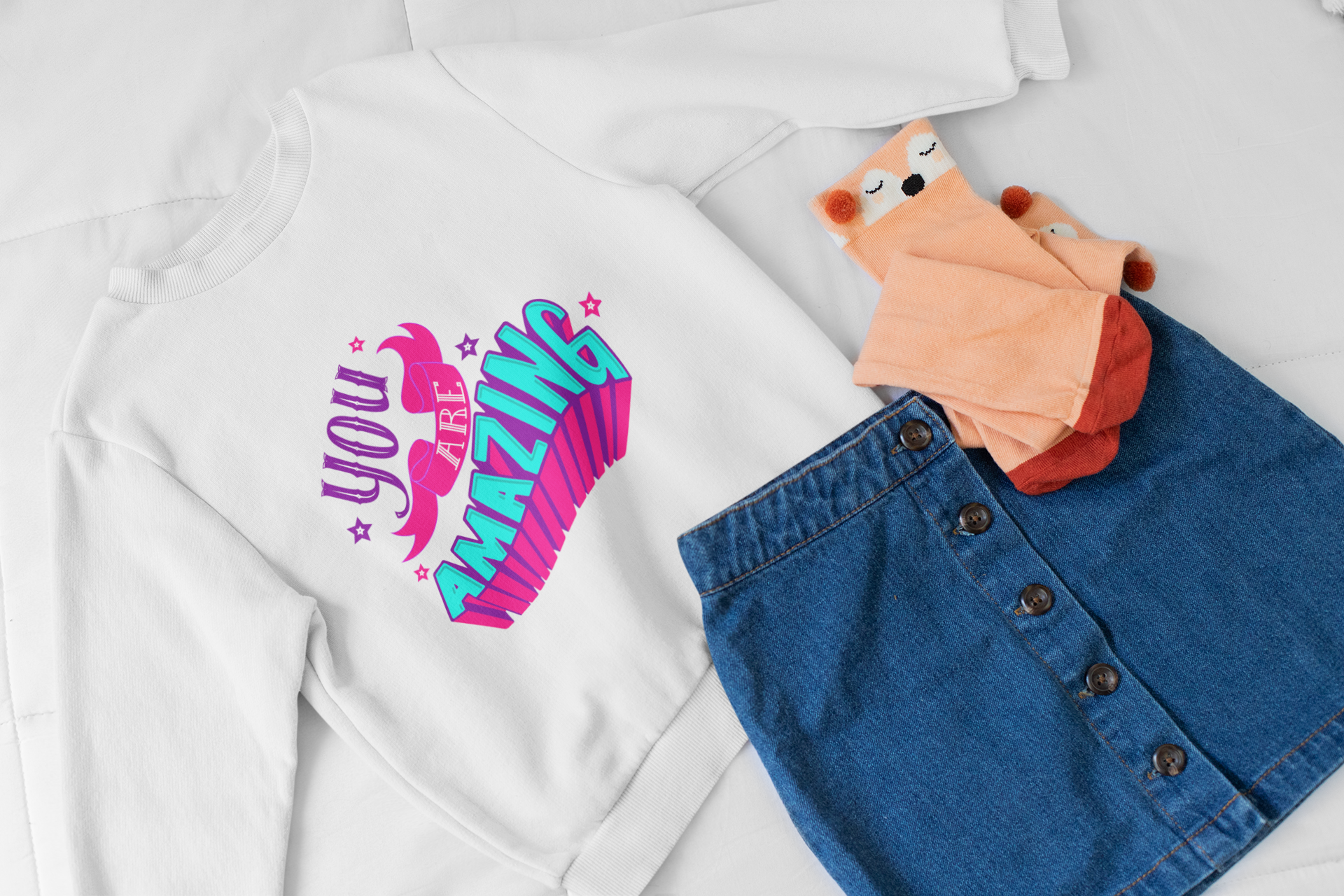 You Are Amazing Kids' Sweatshirt
