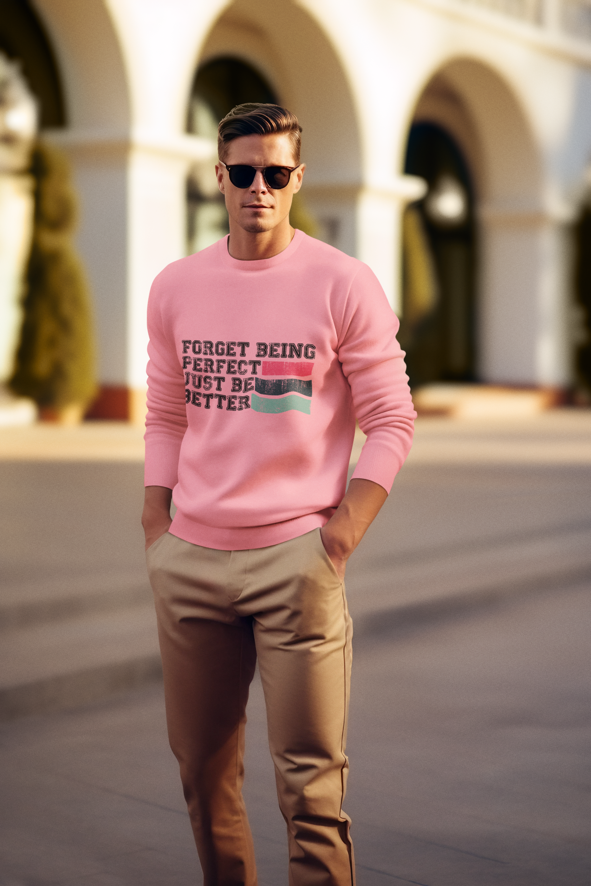 Inspirational Pink Sweatshirt