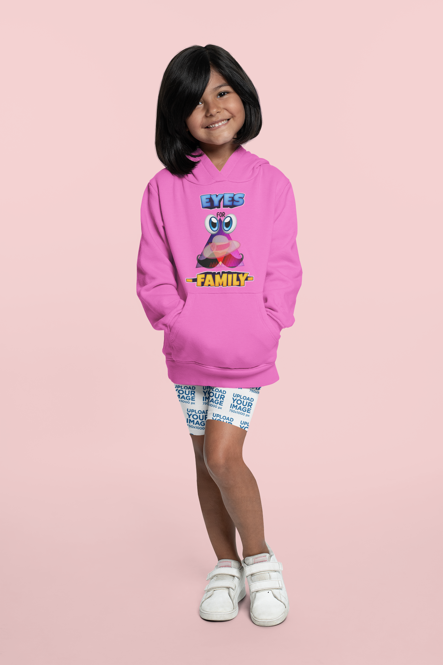 Kids Cartoon Purple Hoodie