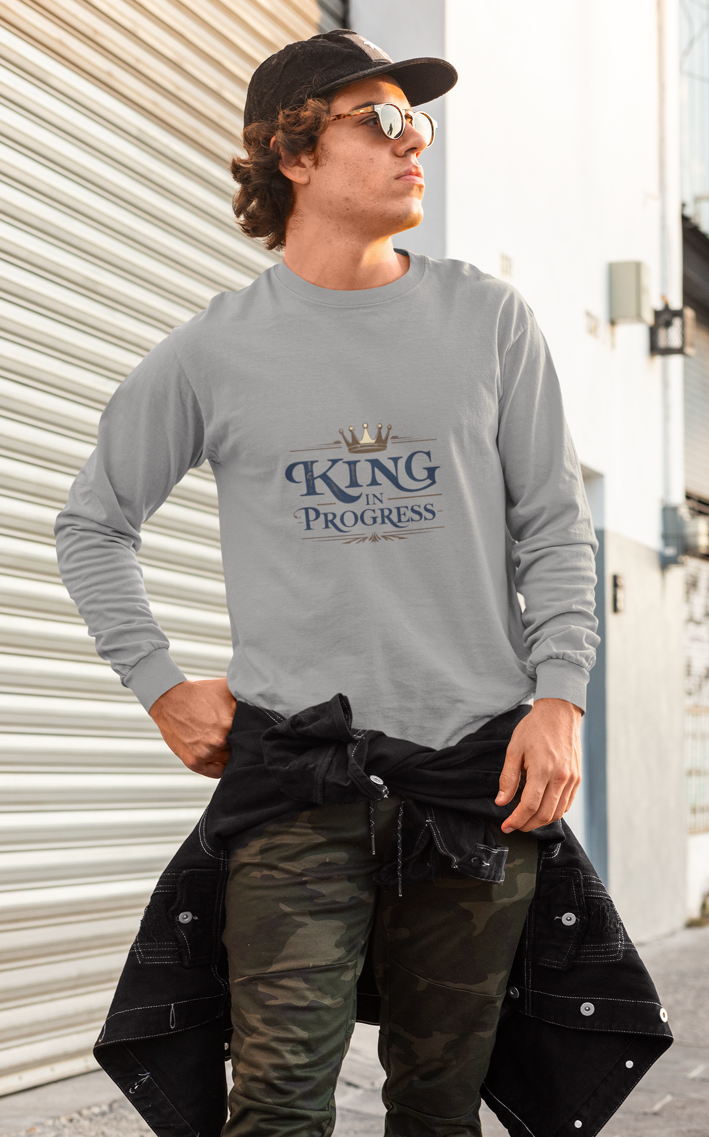 King in Progress Long Sleeve Shirt