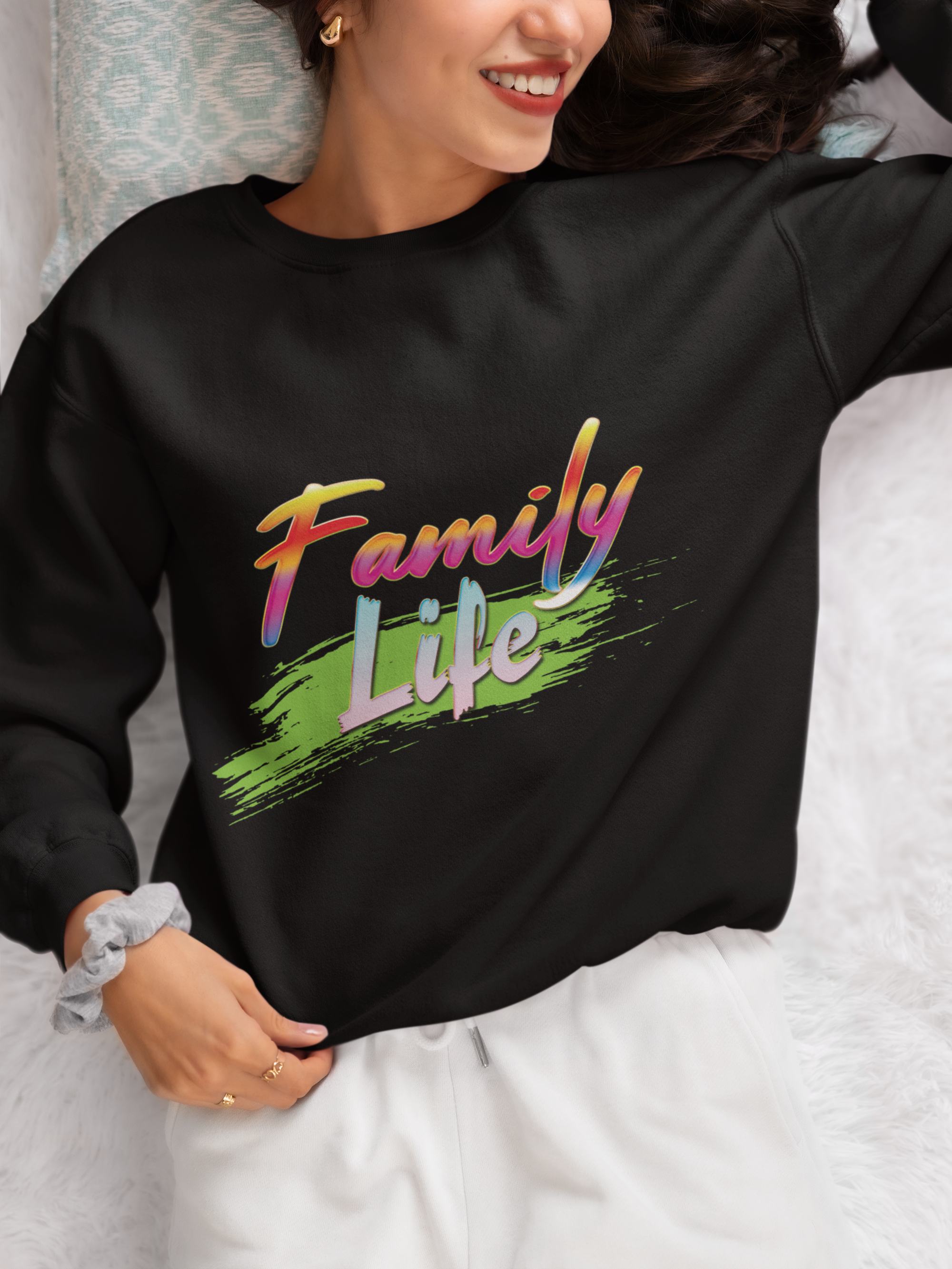 Family Life Graphic Sweatshirt