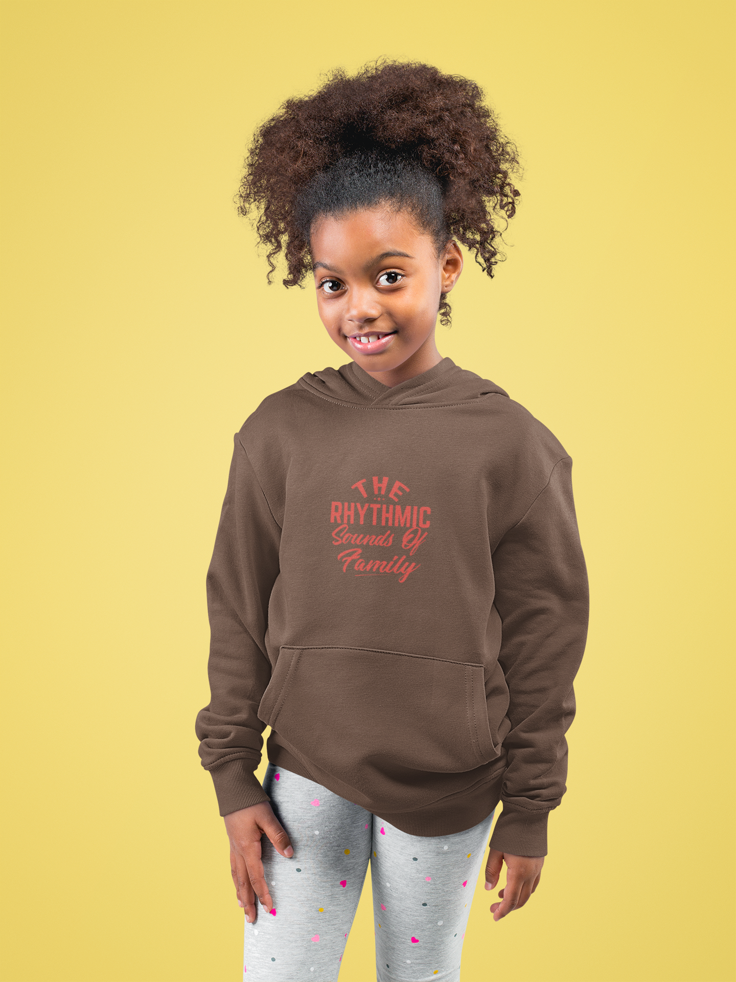 Pink Kids' Hoodie – The Rhythmic Sounds of Family