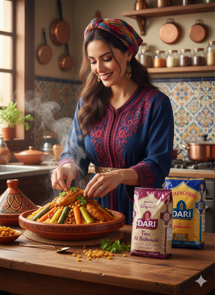 Dari Couscous and Fine Al Belboula