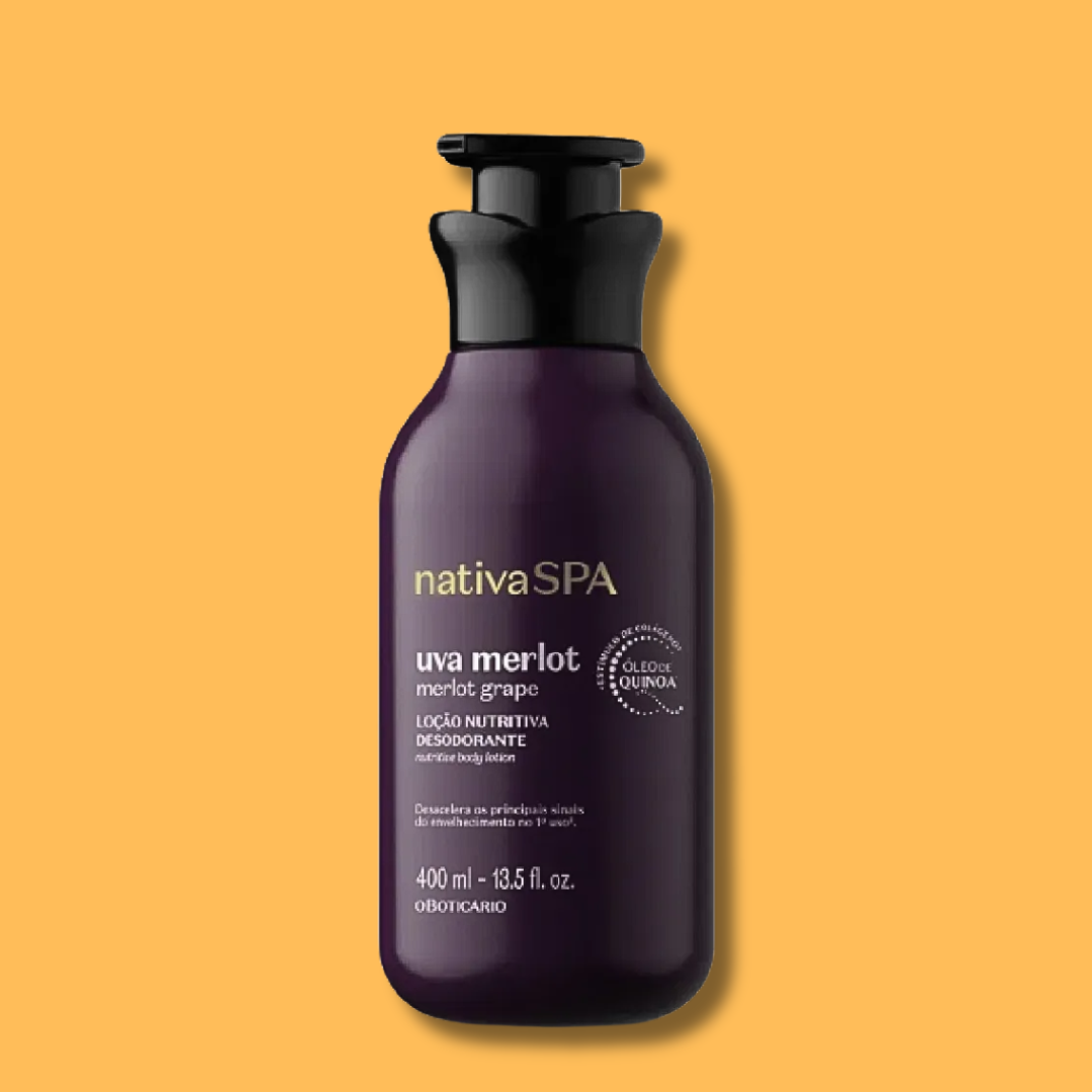 Loção Hidratante Corporal Desodorante Nativa Spa Uva Merlot