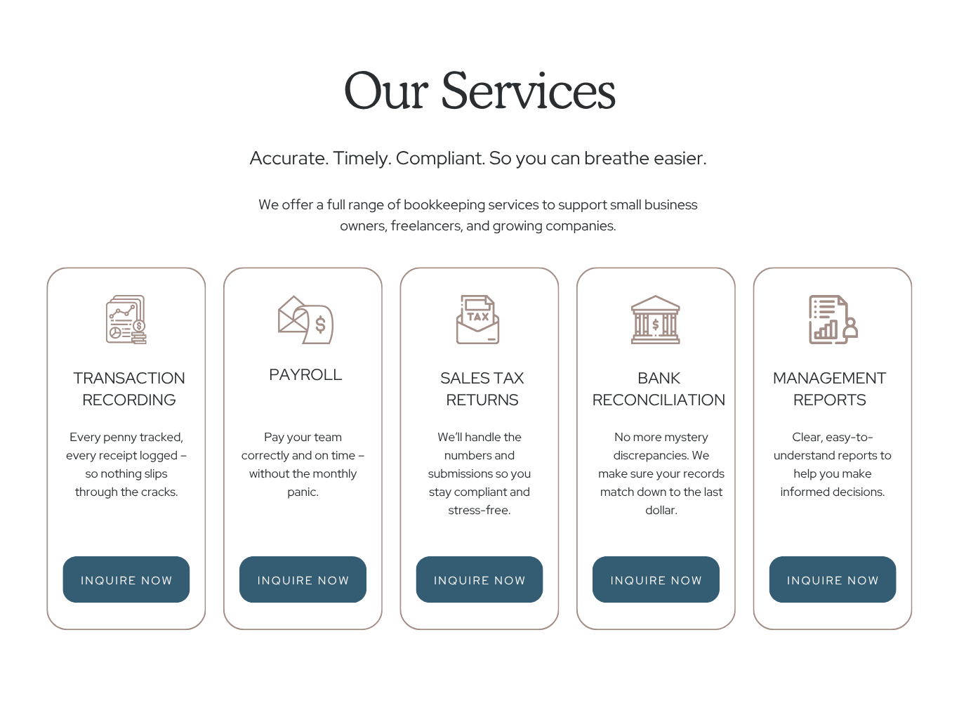 Bookkeeper Website Template 