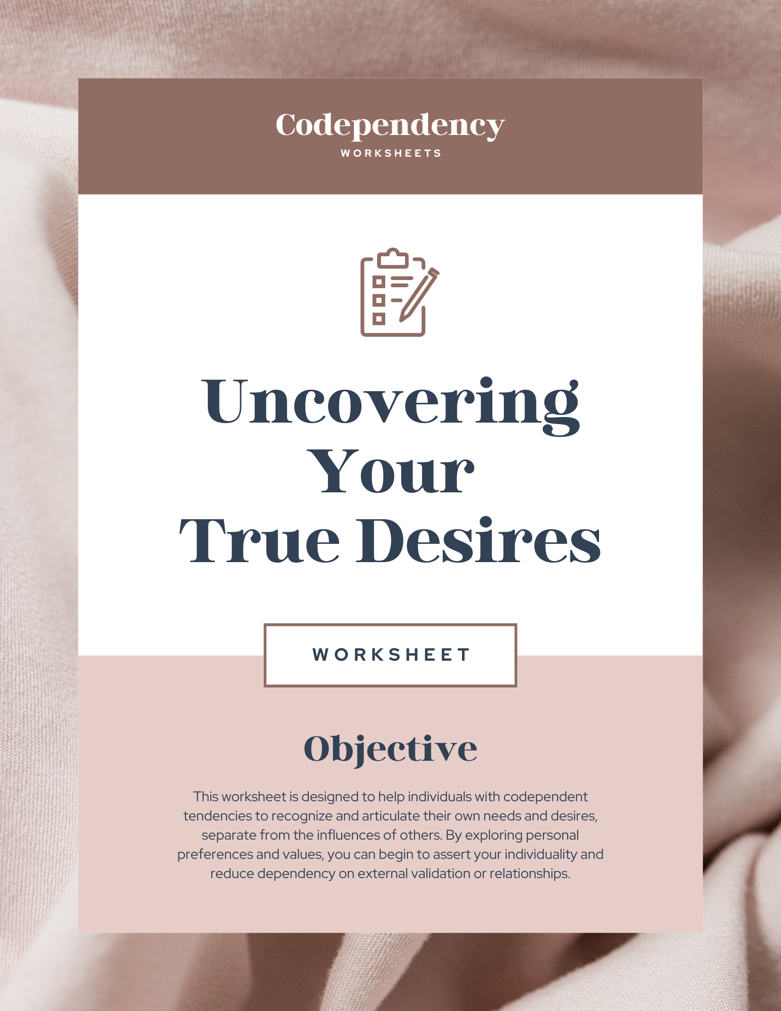Codependency Worksheets