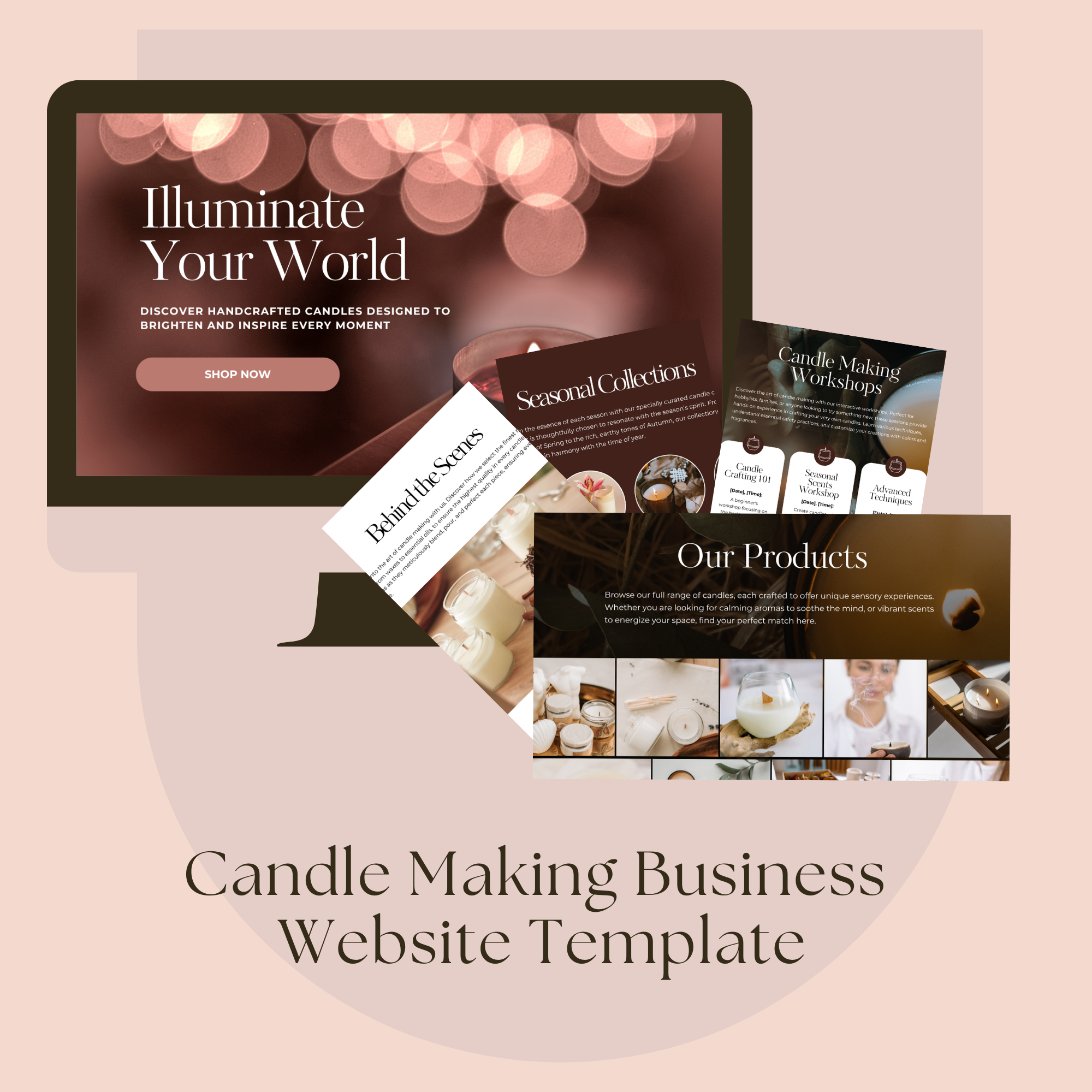 Candle making Business Website Template 