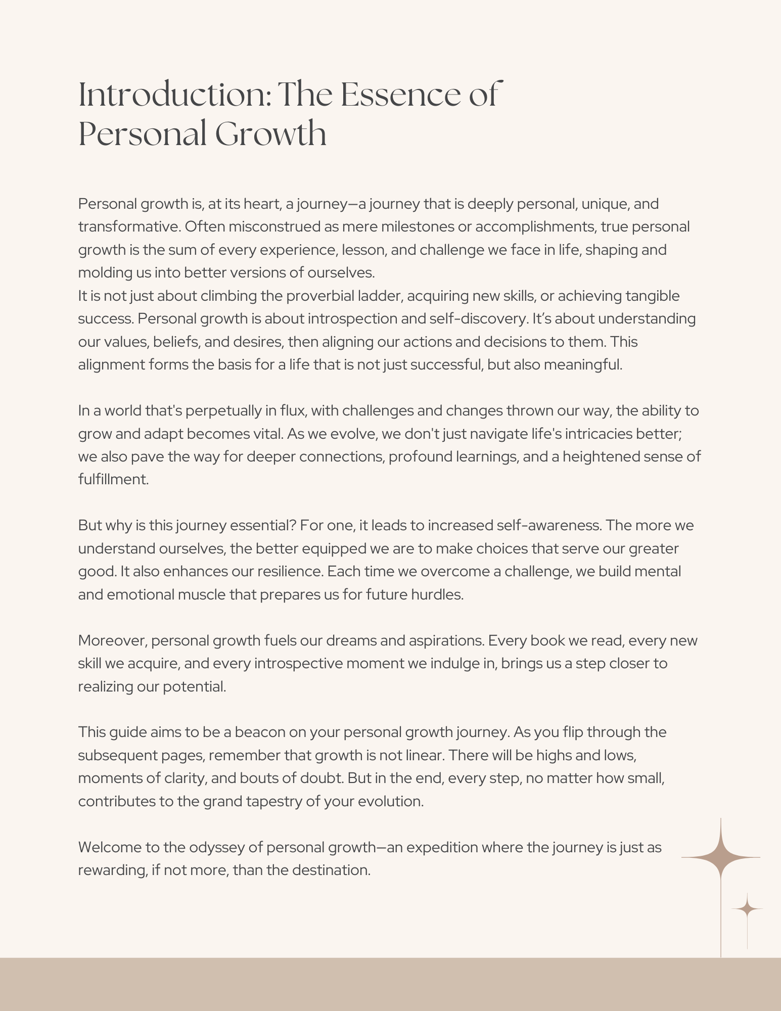 Personal Growth: A Journey Within