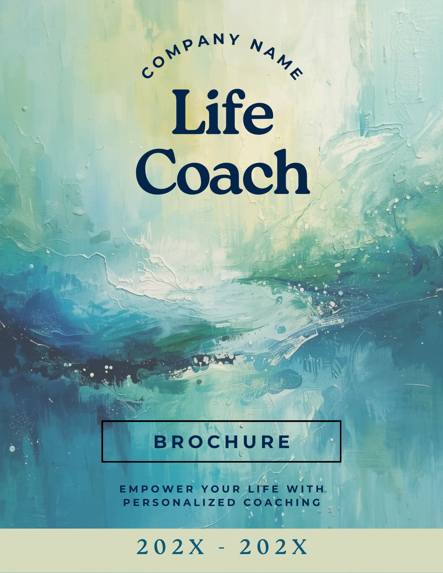 Life Coach Brochure Template