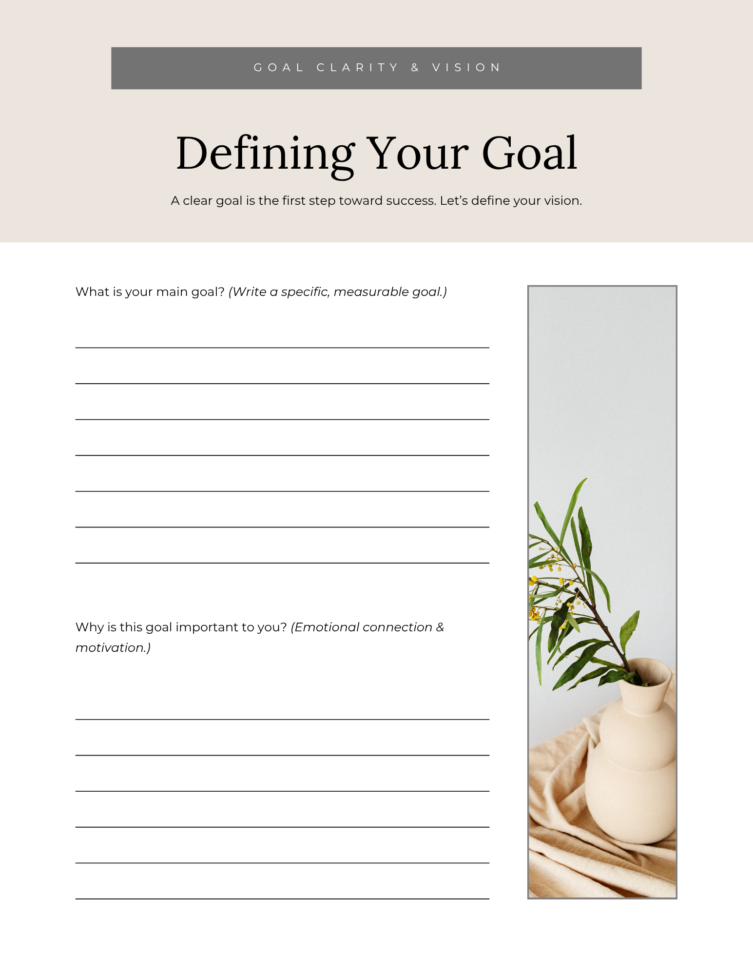 Action Plan Life Coaching Checklist