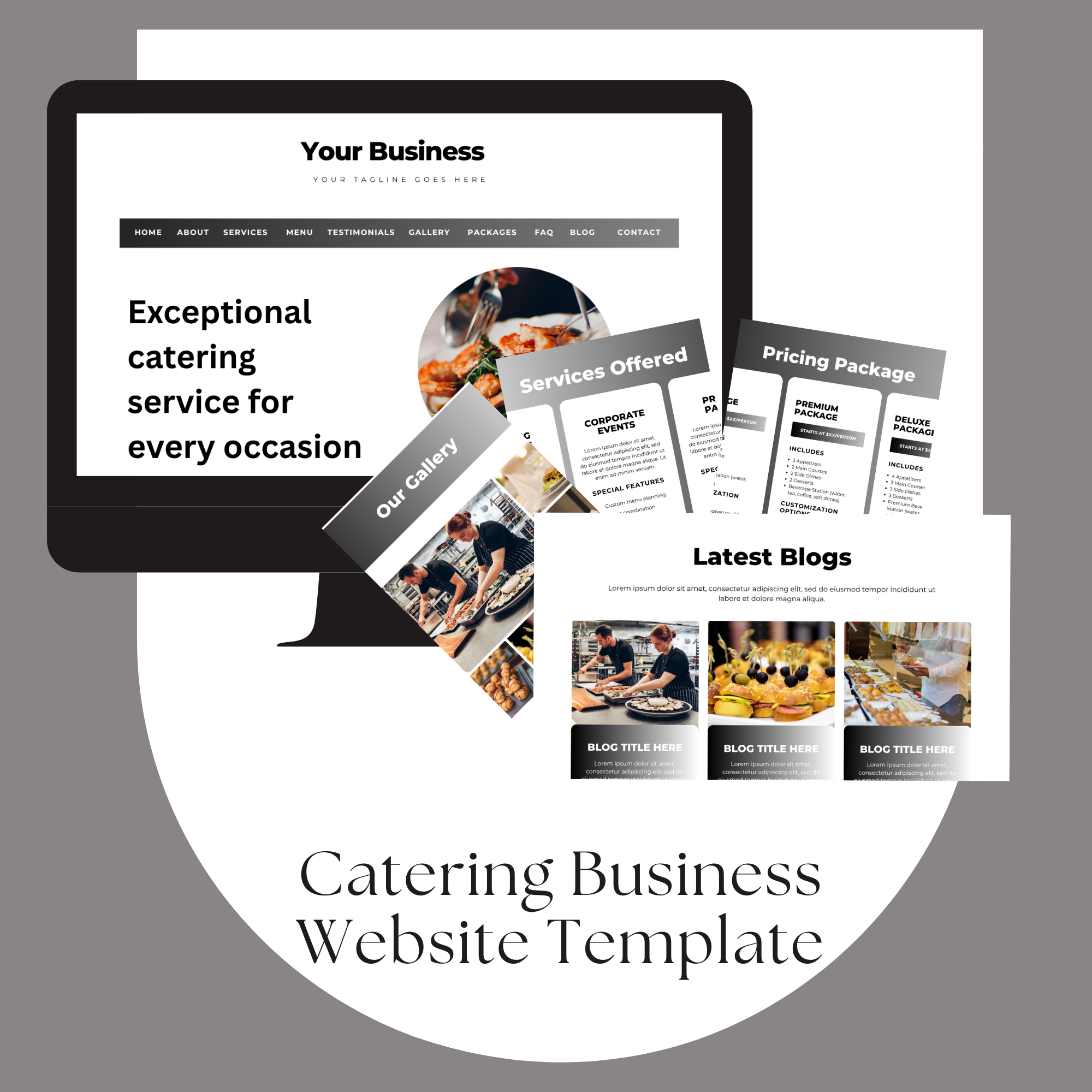 Catering Business Website Template 